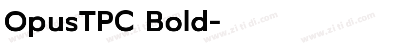 OpusTPC Bold字体转换